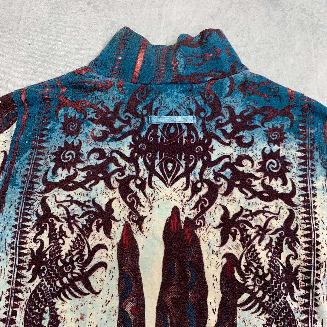 ジャンポールゴルチエ デビルハンド ハイネック Tシャツ 総柄 コットン