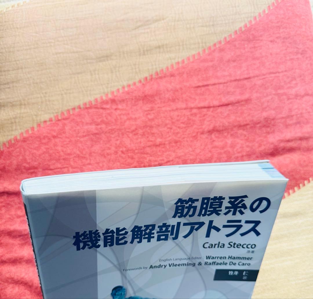 【美品】筋膜系の機能解剖アトラス／Carla Stecco（竹井仁訳）