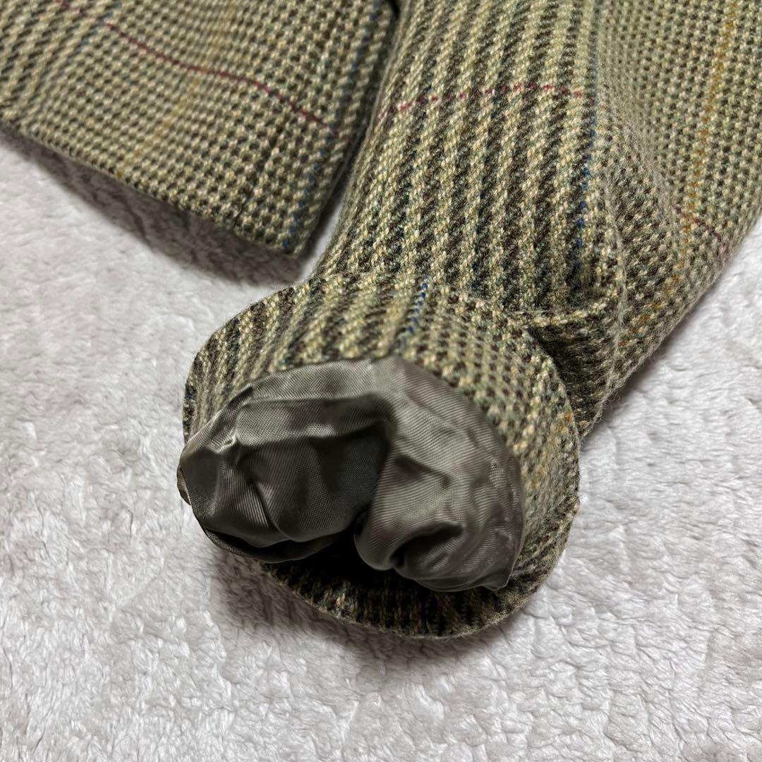 美品　ヴィンテージ　ラルフローレン　ウッドボタン　千鳥　ウール　ジャケット