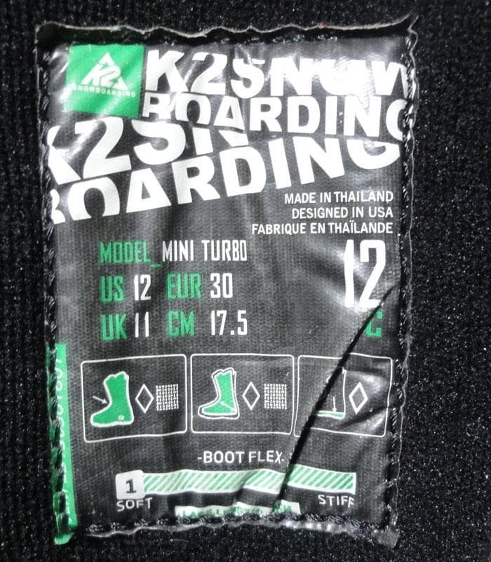 K2 MINI TURBO 90 　キッズ用　スノーボード 3点セット