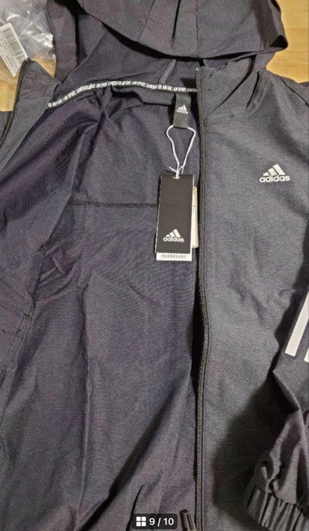 最終値下げ【希少】アディダス　ウインドブレーカー上下　レディース M　新品未使用