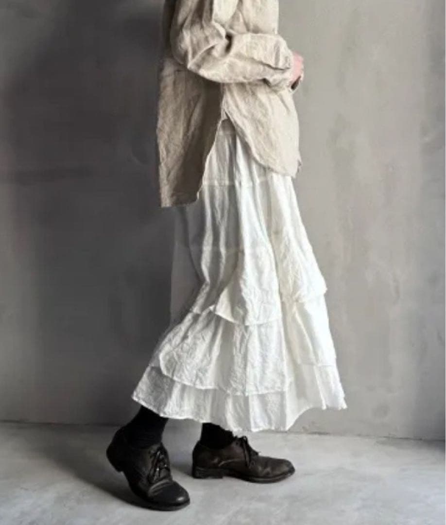 レア・新品　HALLELUJAH ハレルヤ　ティアードパンツ　ホワイト