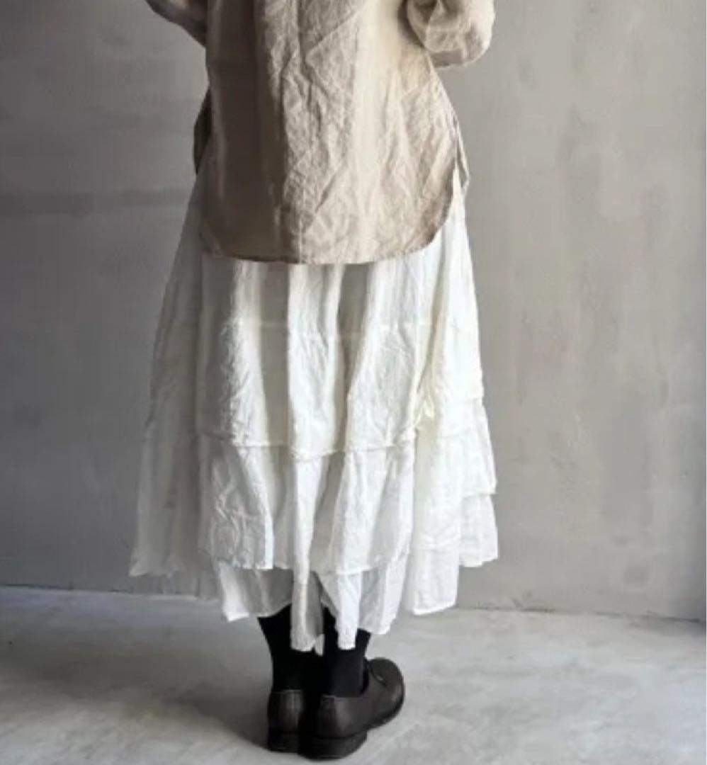 レア・新品　HALLELUJAH ハレルヤ　ティアードパンツ　ホワイト