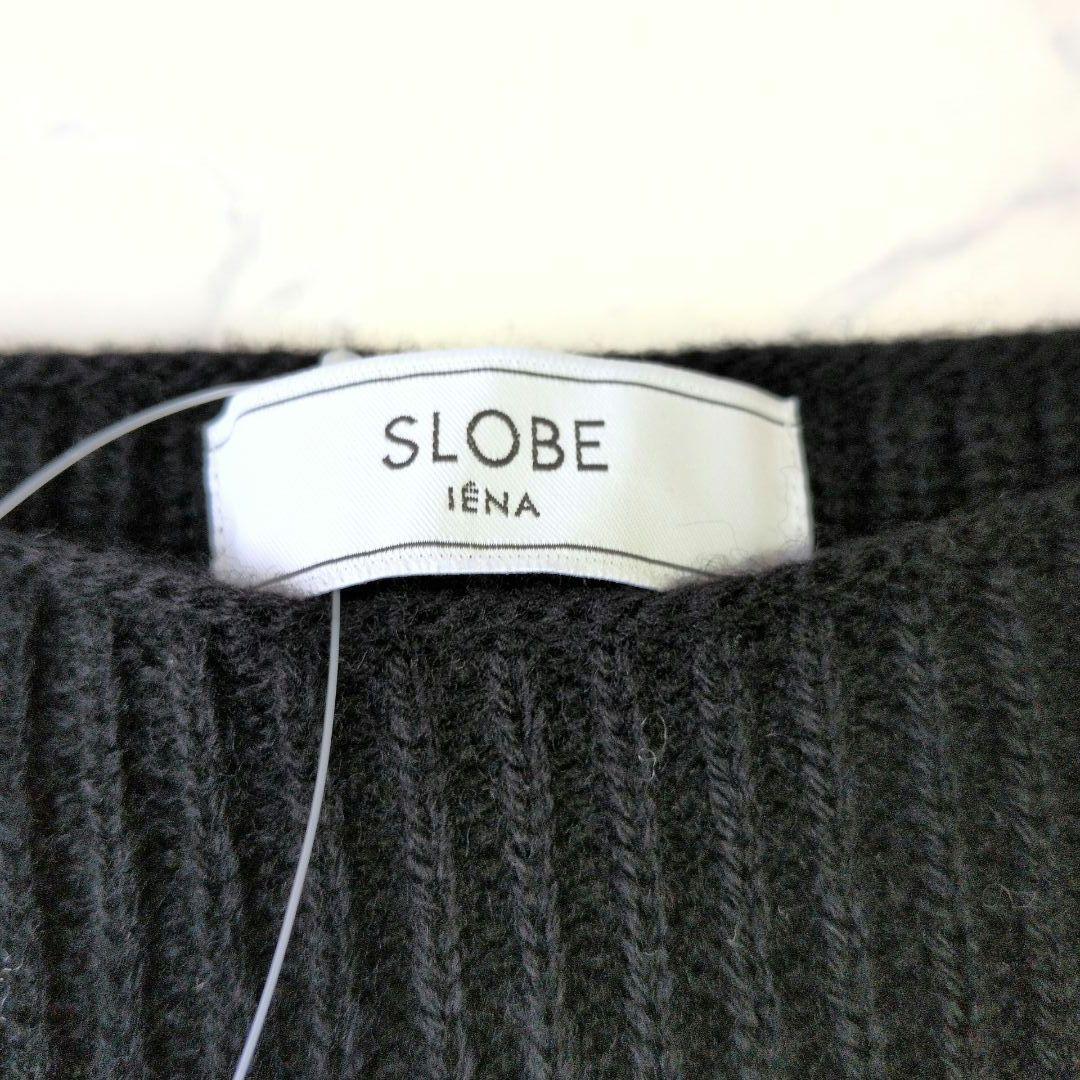 【新品】スローブイエナ ファインウールニットミニワンピース ブラック F