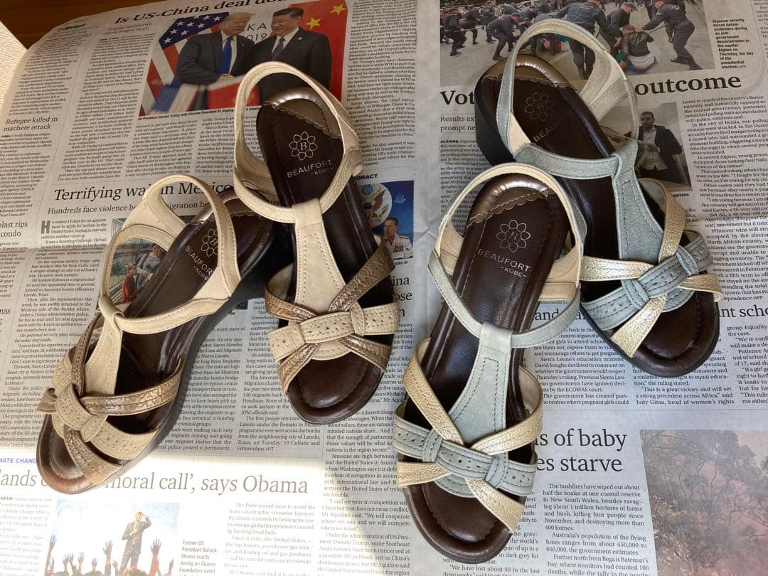 BEAUFORTサンダルシューズ　2足セット