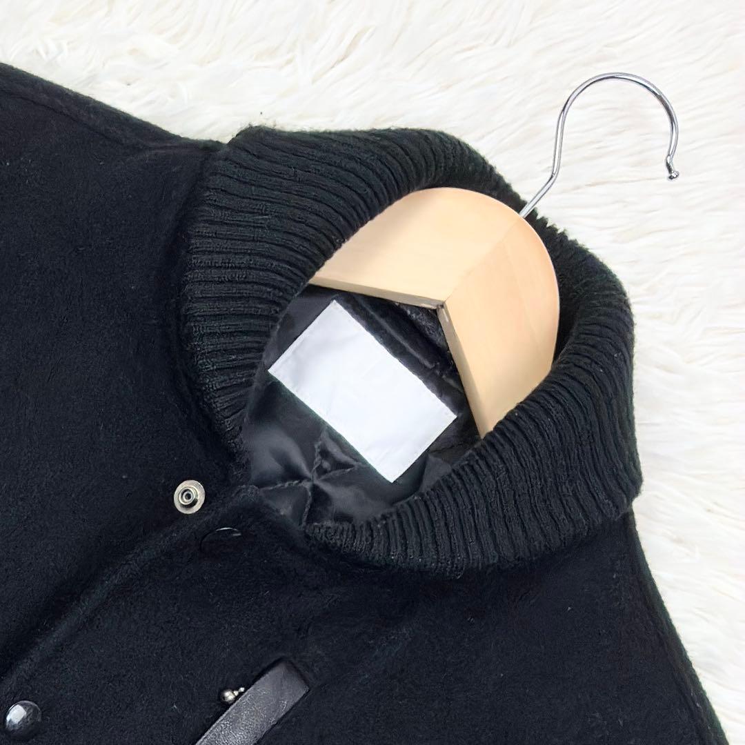 美品　アーバンリサーチ　ショールカラー　ラムレザー　ウールメルトン　スタジャンL