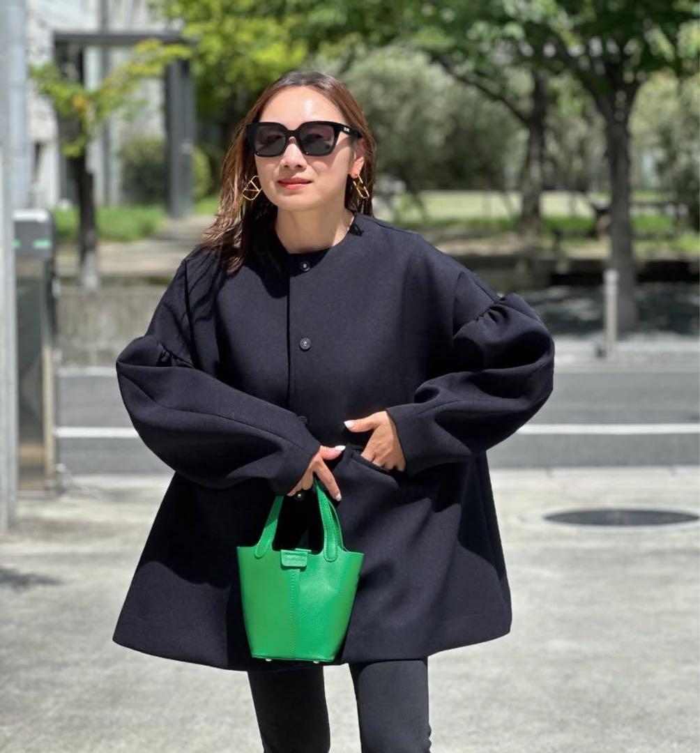 リテン　ボンディングテントコート　ブラック　フリーサイズ　2024年AW