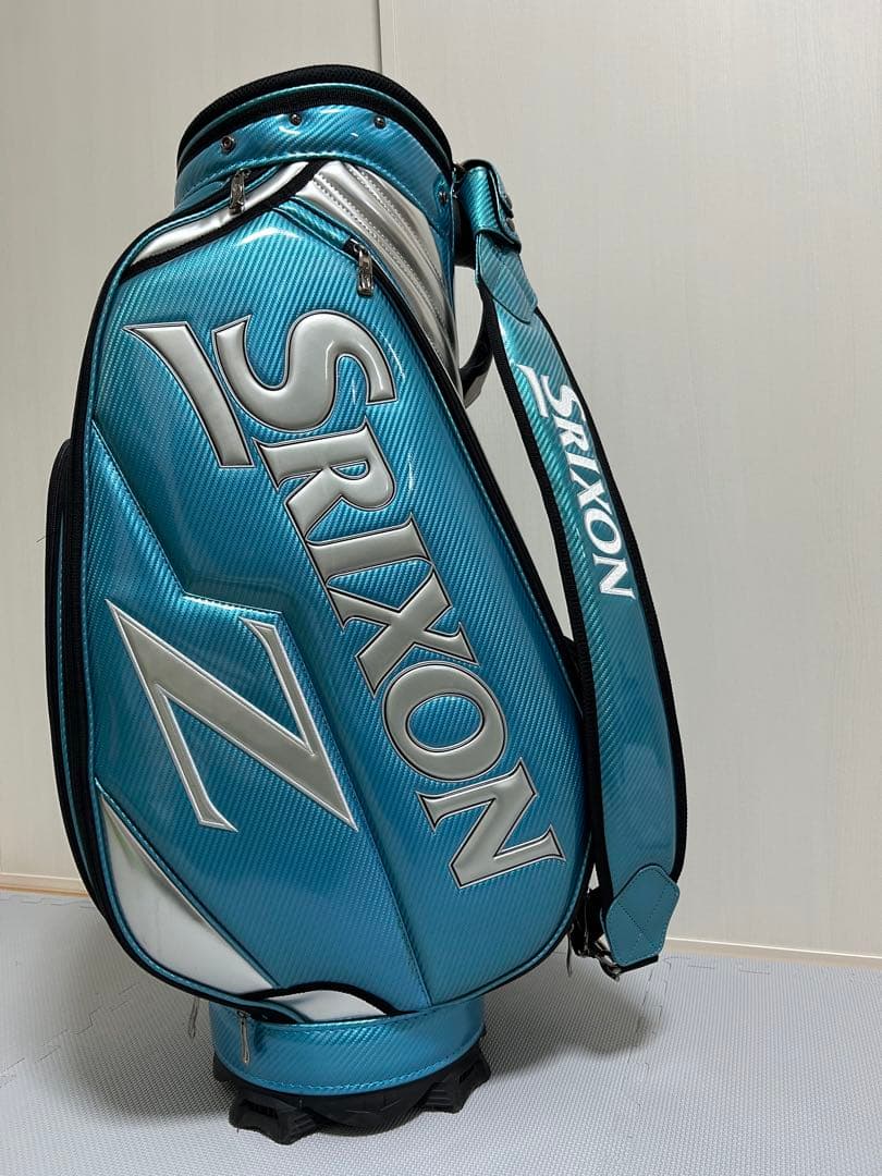 希少 ダンロップ スリクソン キャディバッグ エナメル　水色