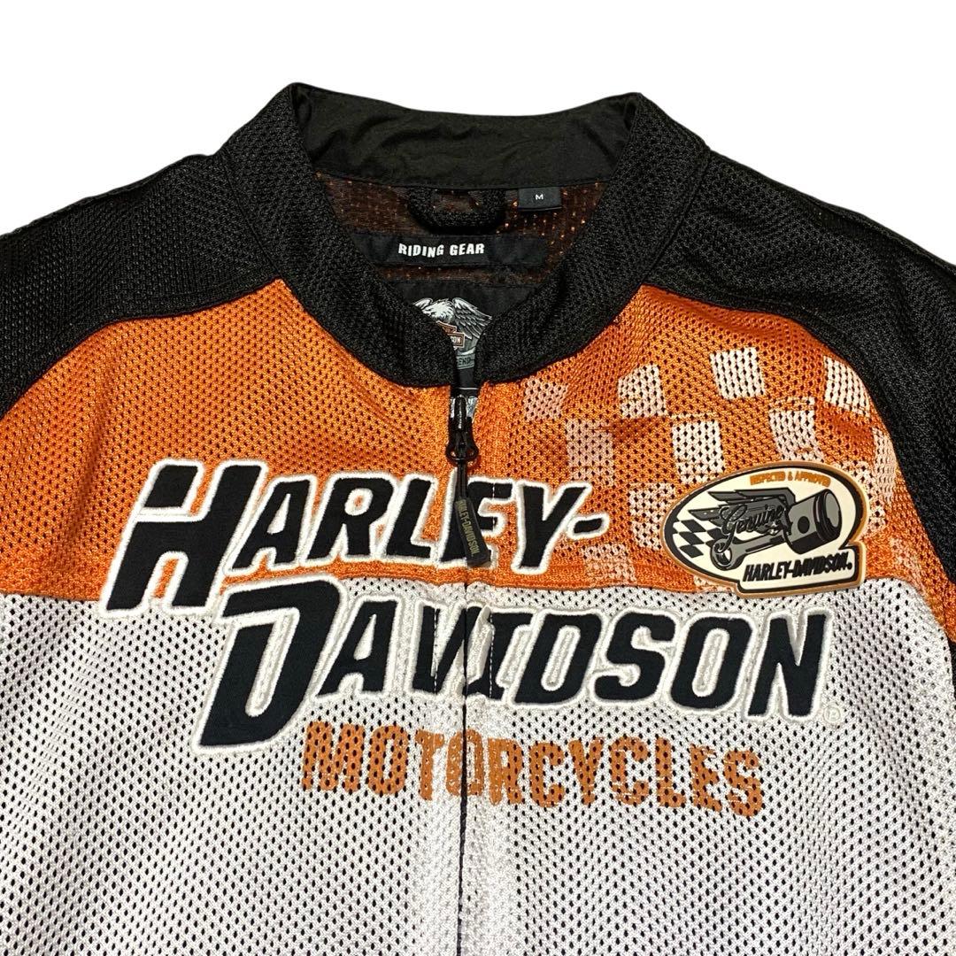 Harley-Davidson ジャケット メッシュ【M】ワッペン 刺繍