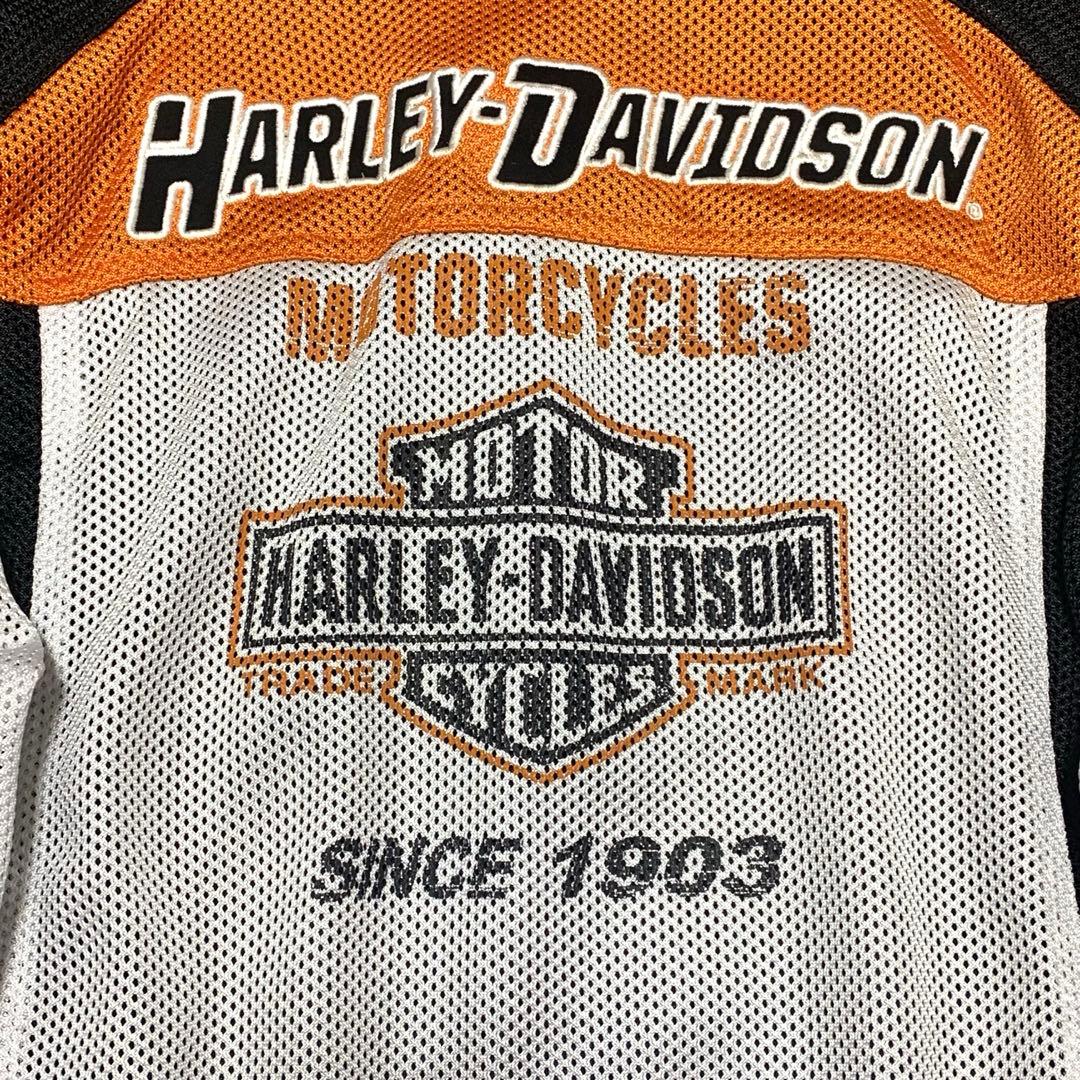 Harley-Davidson ジャケット メッシュ【M】ワッペン 刺繍
