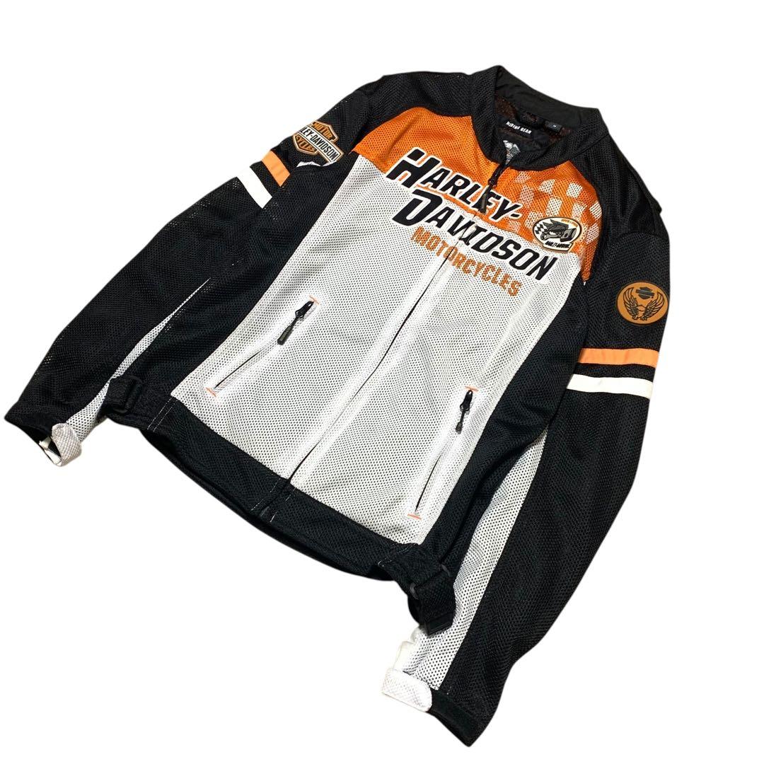 Harley-Davidson ジャケット メッシュ【M】ワッペン 刺繍