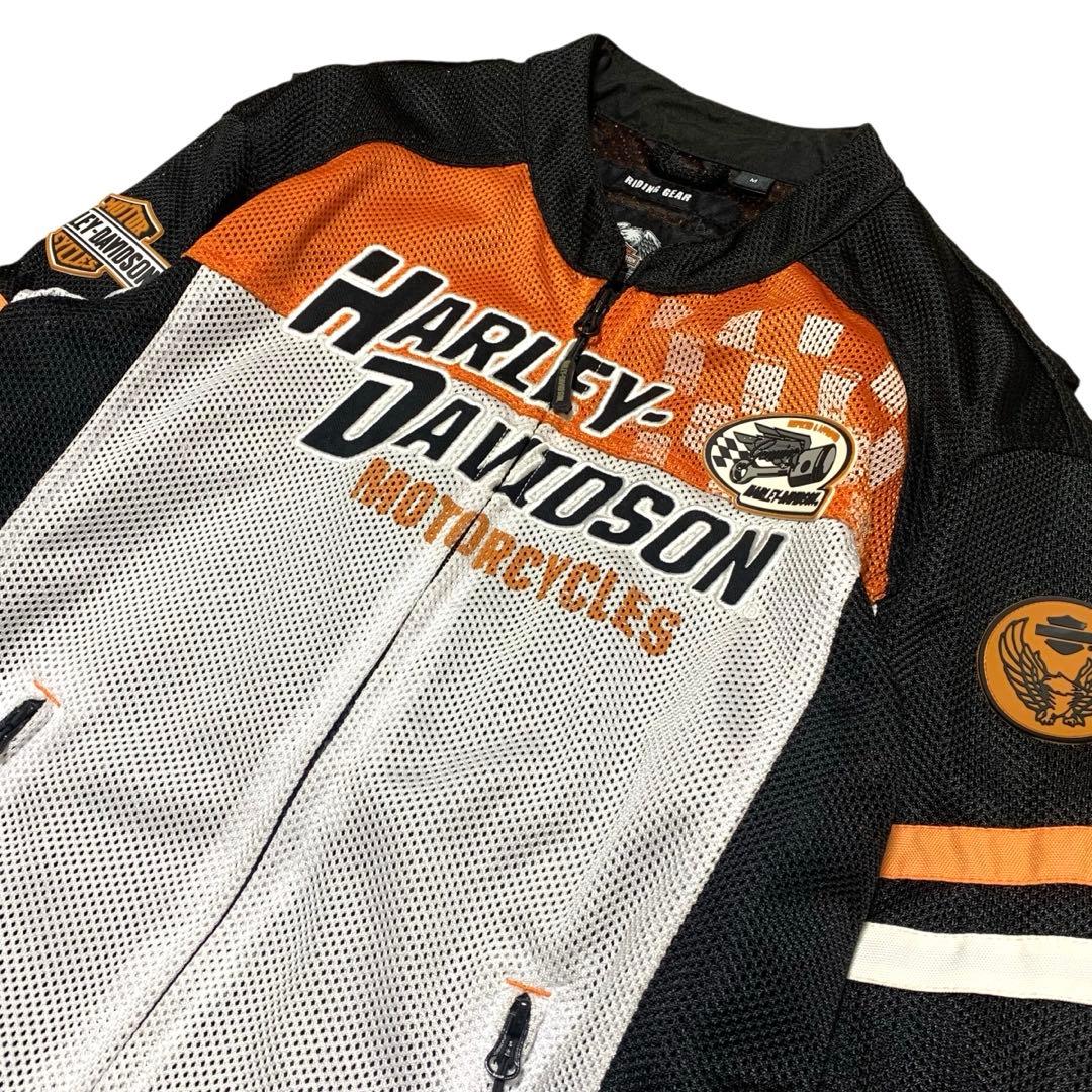 Harley-Davidson ジャケット メッシュ【M】ワッペン 刺繍