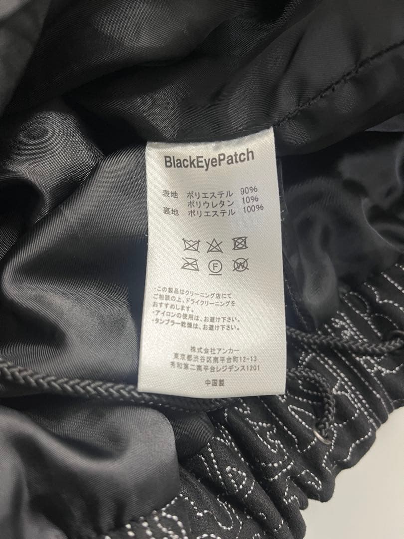 ブラックアイパッチ フェイクスエード パンツ SIZE XL 黒