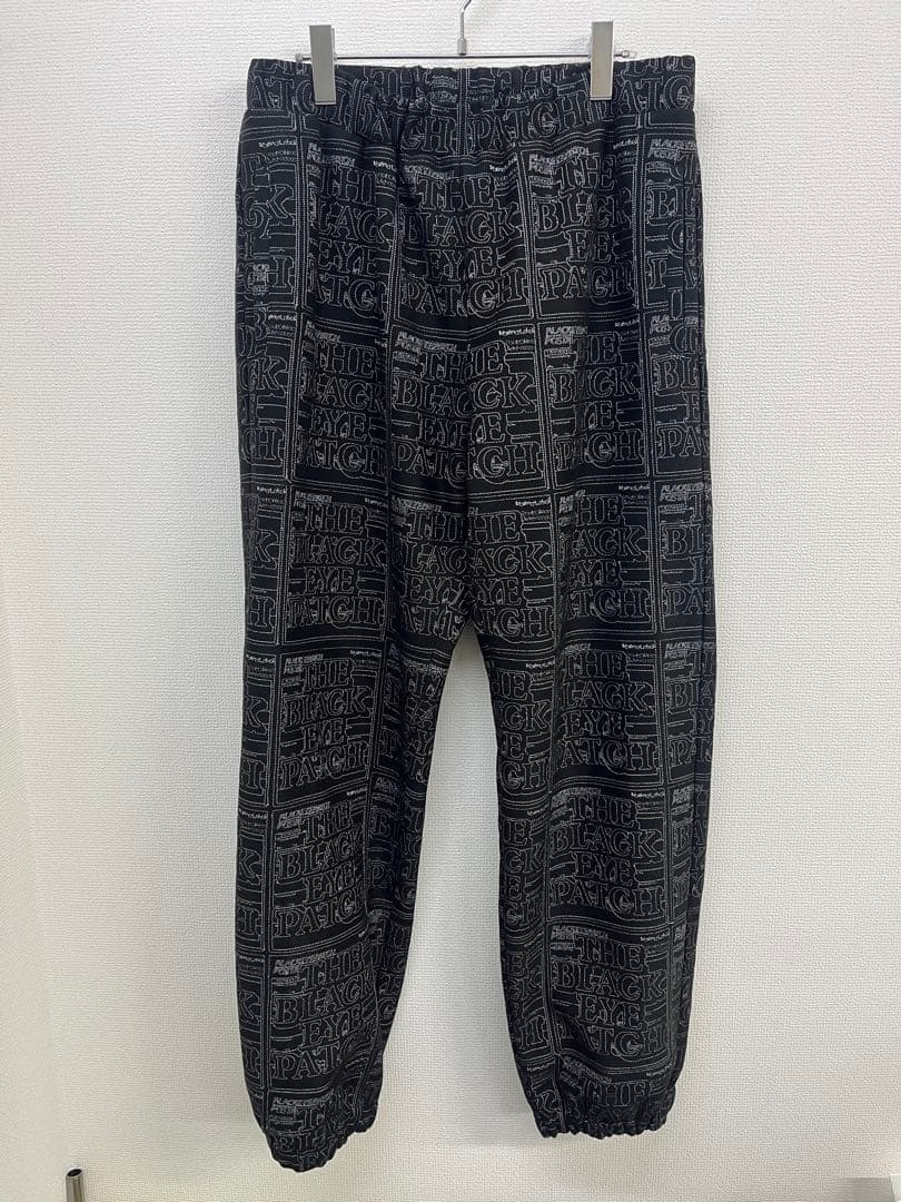 ブラックアイパッチ フェイクスエード パンツ SIZE XL 黒
