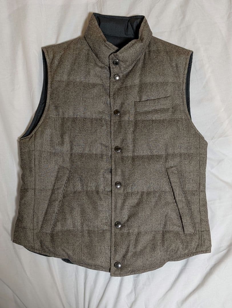 j kato【美品】ブルネロクチネリ リバーシブル ダウンベスト S