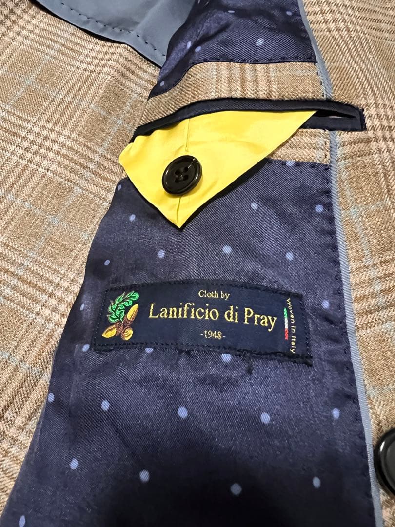 7*d様 レア　ポールスミス　25SS ファンシーチェック　ダブルブレストジャケ