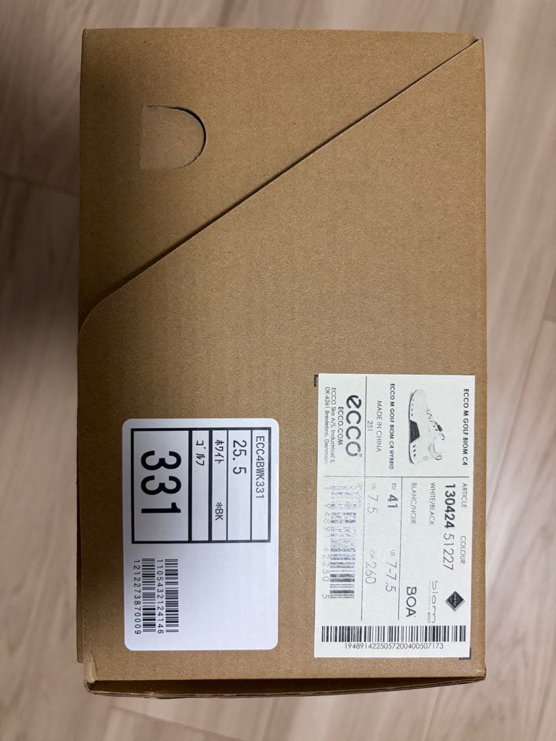 eccoゴルフシューズ バイオム C4 ボア EU41 ホワイト