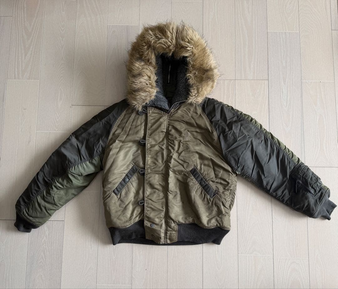 【希少XL】BAL × ALPHA N-2B BAL-489 クレイジーパターン