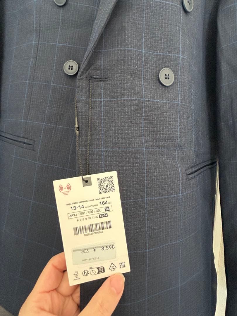 新品タグ付き　ZARA スーツ上下セット　160 164