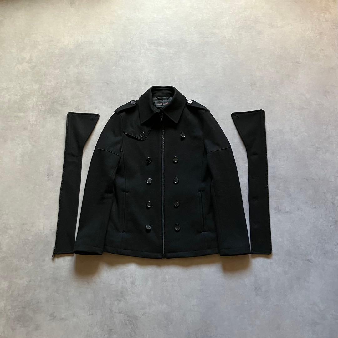 ジャケット・アウター 00s y2k archive gimmick zip wool jacket