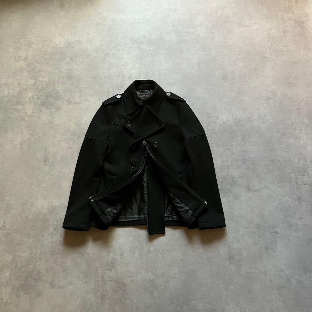 ジャケット・アウター 00s y2k archive gimmick zip wool jacket