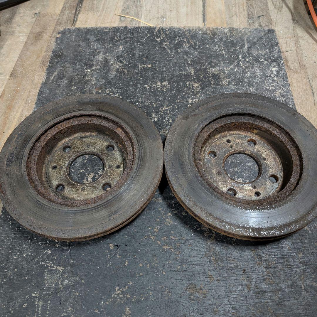 OH済 コペン L880K ブレーキ キャリパー プロミューパッド ローター