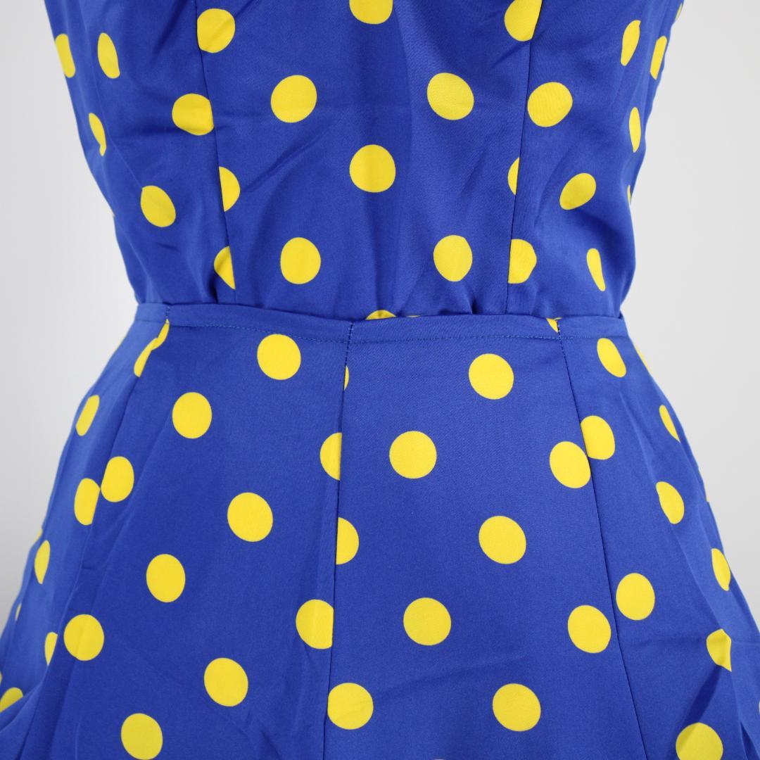 【フラメンコ衣装】ブルー×豪華ボランテ 上下セット ツーピース セットアップ 青