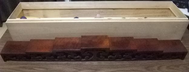 値下げ可能　開運 　風水　金運　水晶　天然石彫り　 七福神 木箱入り