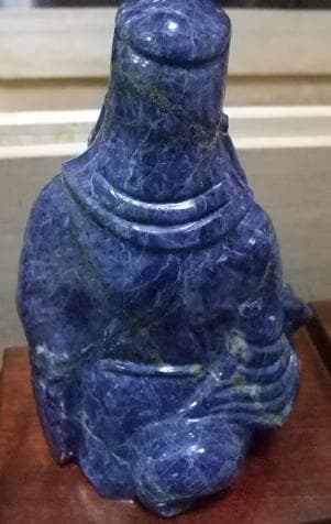 値下げ可能　開運 　風水　金運　水晶　天然石彫り　 七福神 木箱入り