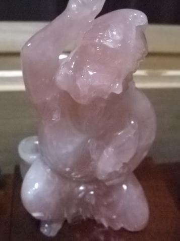 値下げ可能　開運 　風水　金運　水晶　天然石彫り　 七福神 木箱入り