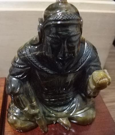 値下げ可能　開運 　風水　金運　水晶　天然石彫り　 七福神 木箱入り