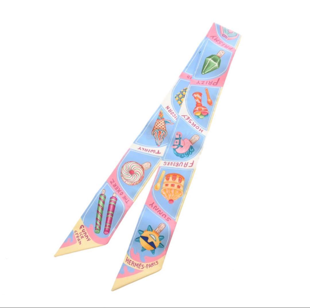 エルメス HERMES ツイリー FUNNY ICE CREAM マルチカラー