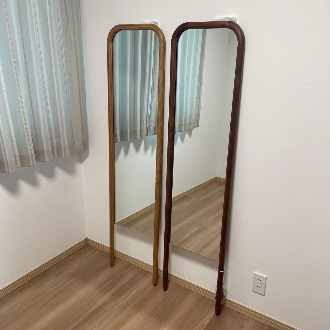 関家具 スタンドミラー スーク 姿見 鏡 オーク 新品 定価27500