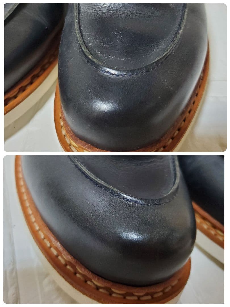 極美品 パラブーツ シャンボード ネイビー サイズ違い(25.5 24.5)