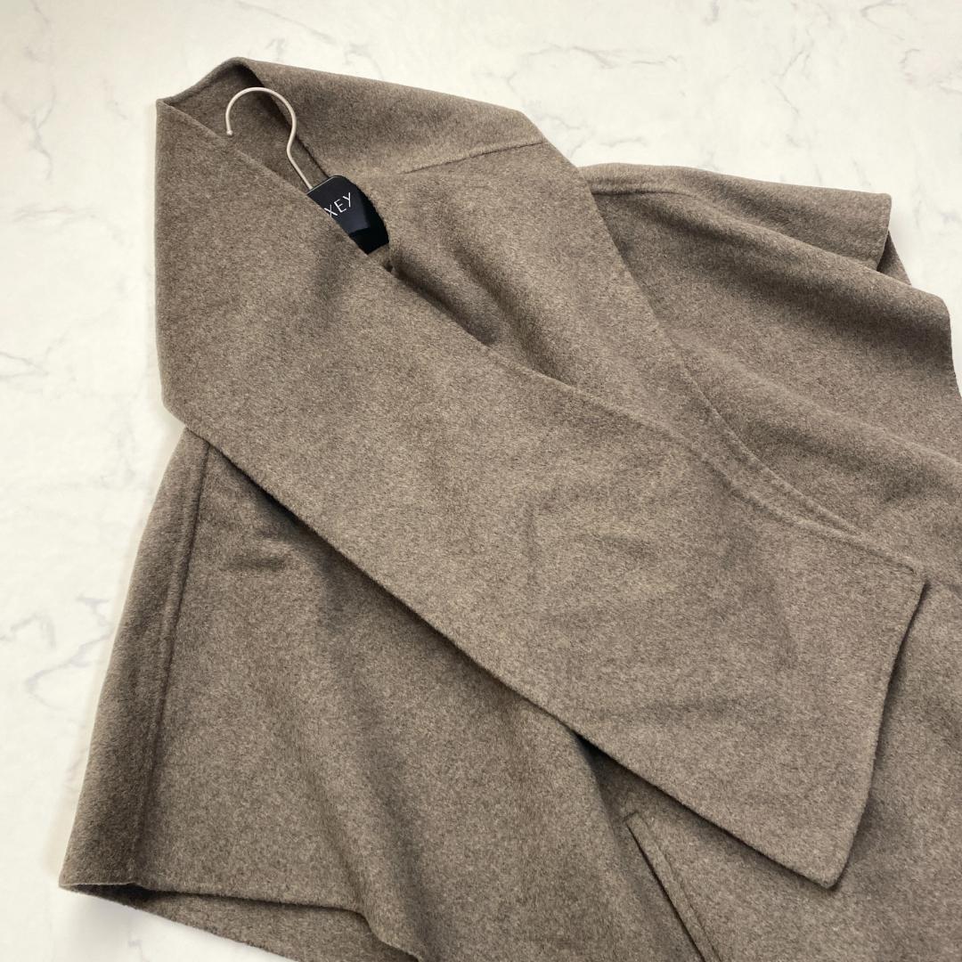 美品✨ヴェルメイユパーイエナスーパー160sダブルフェイスショートマントコート