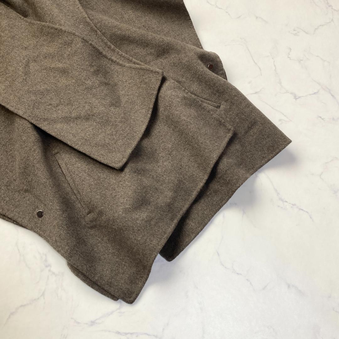美品✨ヴェルメイユパーイエナスーパー160sダブルフェイスショートマントコート