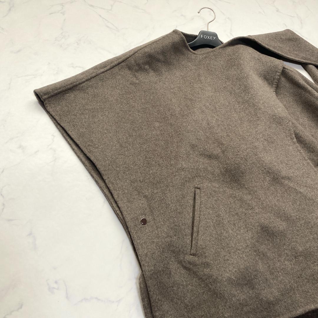 美品✨ヴェルメイユパーイエナスーパー160sダブルフェイスショートマントコート