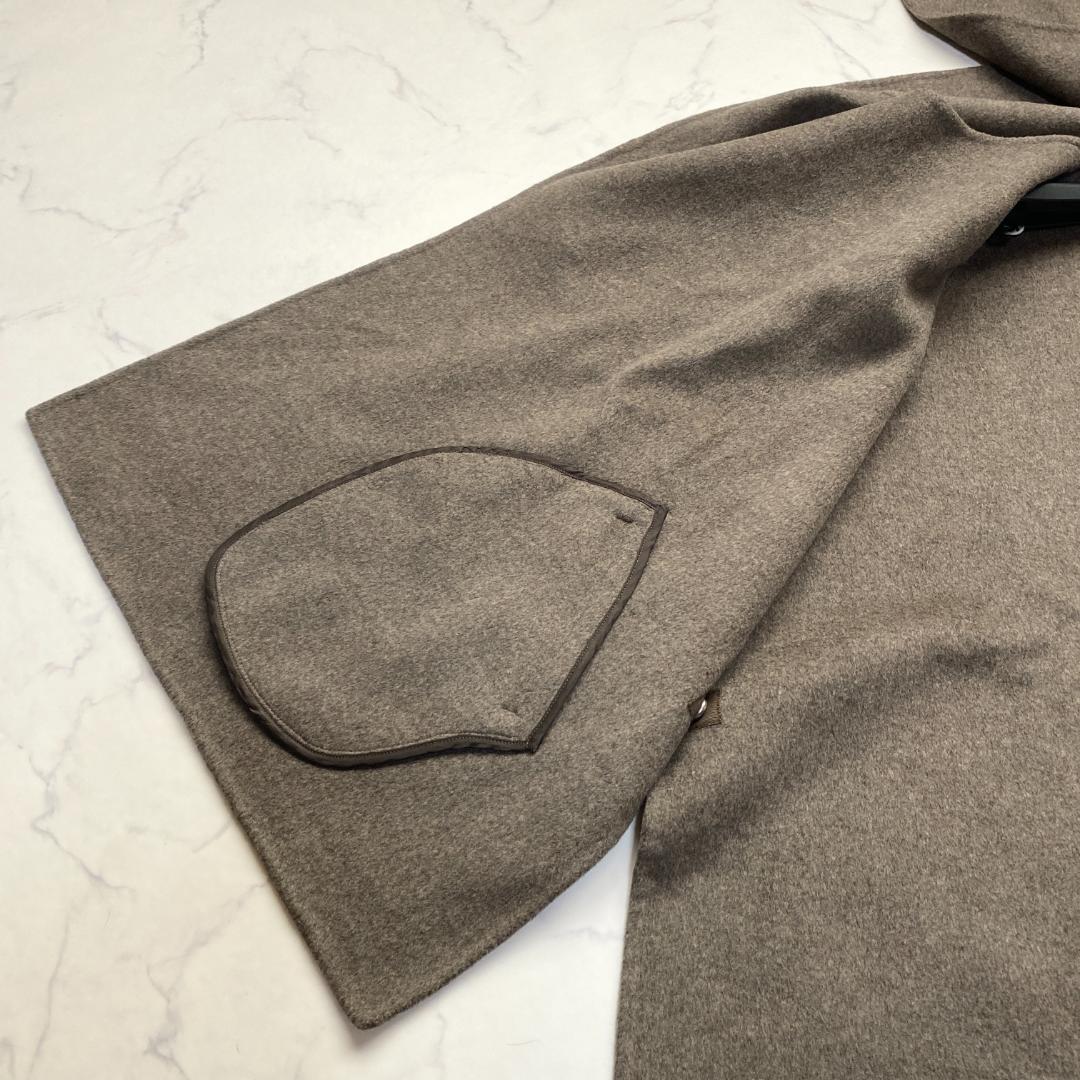 美品✨ヴェルメイユパーイエナスーパー160sダブルフェイスショートマントコート