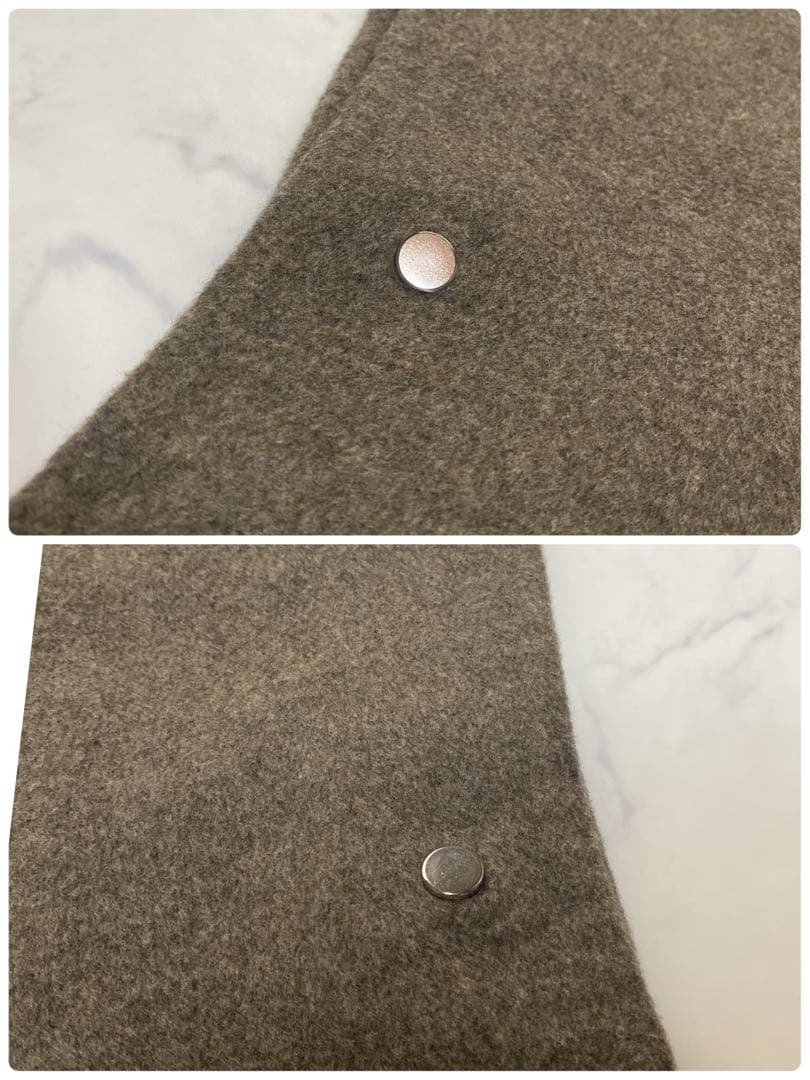 美品✨ヴェルメイユパーイエナスーパー160sダブルフェイスショートマントコート