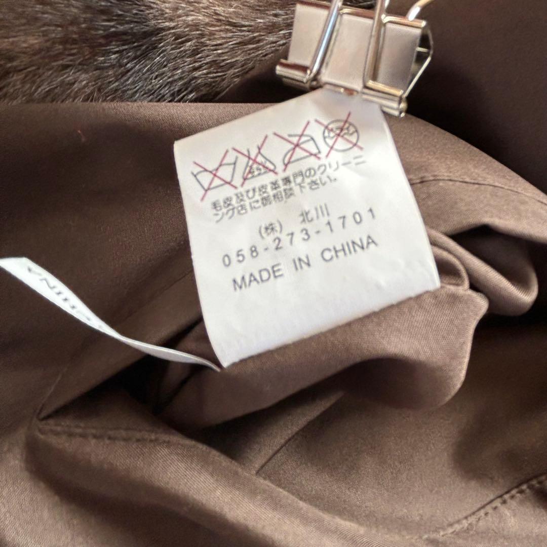 【新品・タグ付】ロリスファー コート シルク100% リバーシブル L ブラウン