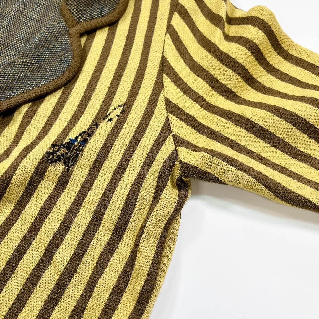 Christian Dior ヴィンテージ ニット ジャケット M ストライプ