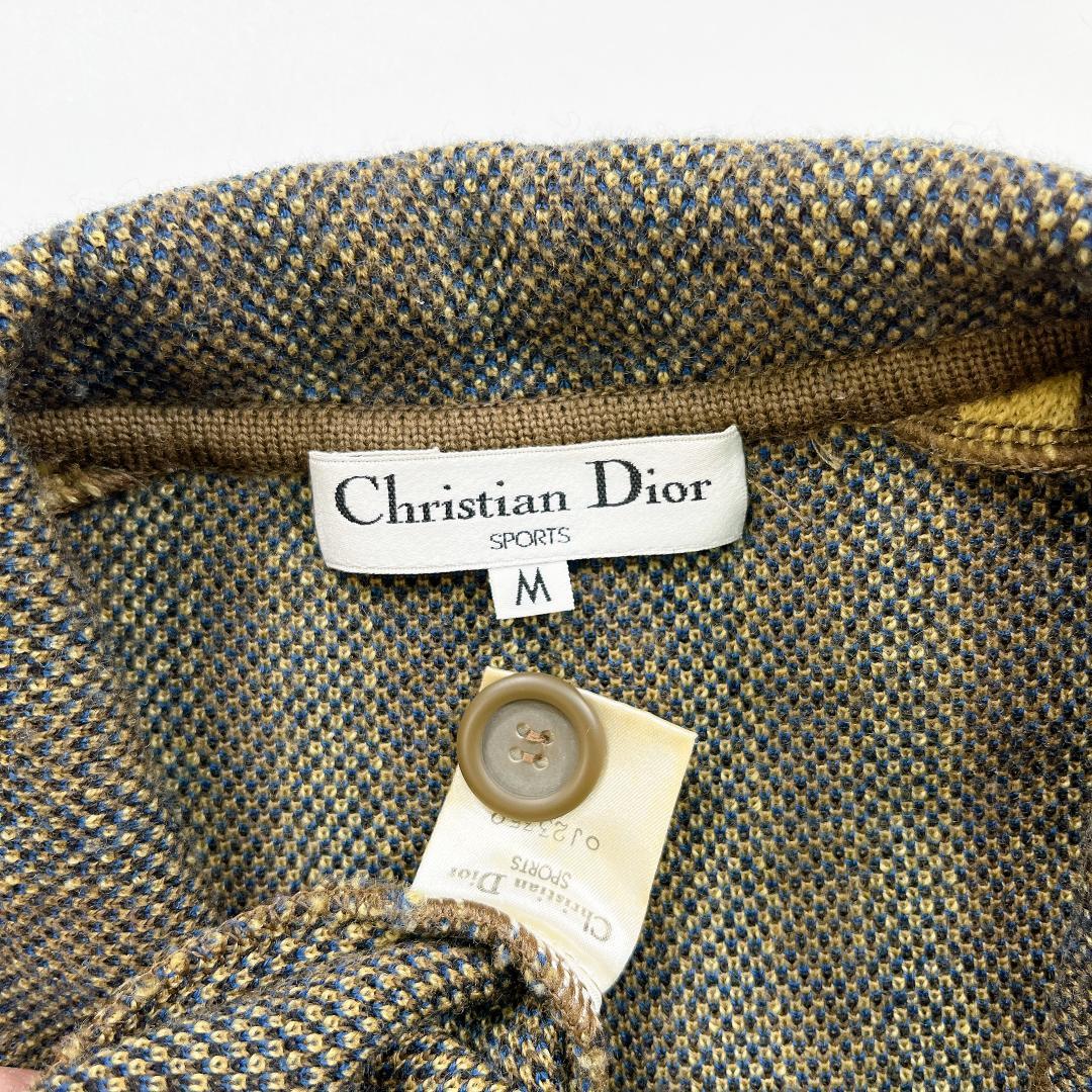 Christian Dior ヴィンテージ ニット ジャケット M ストライプ