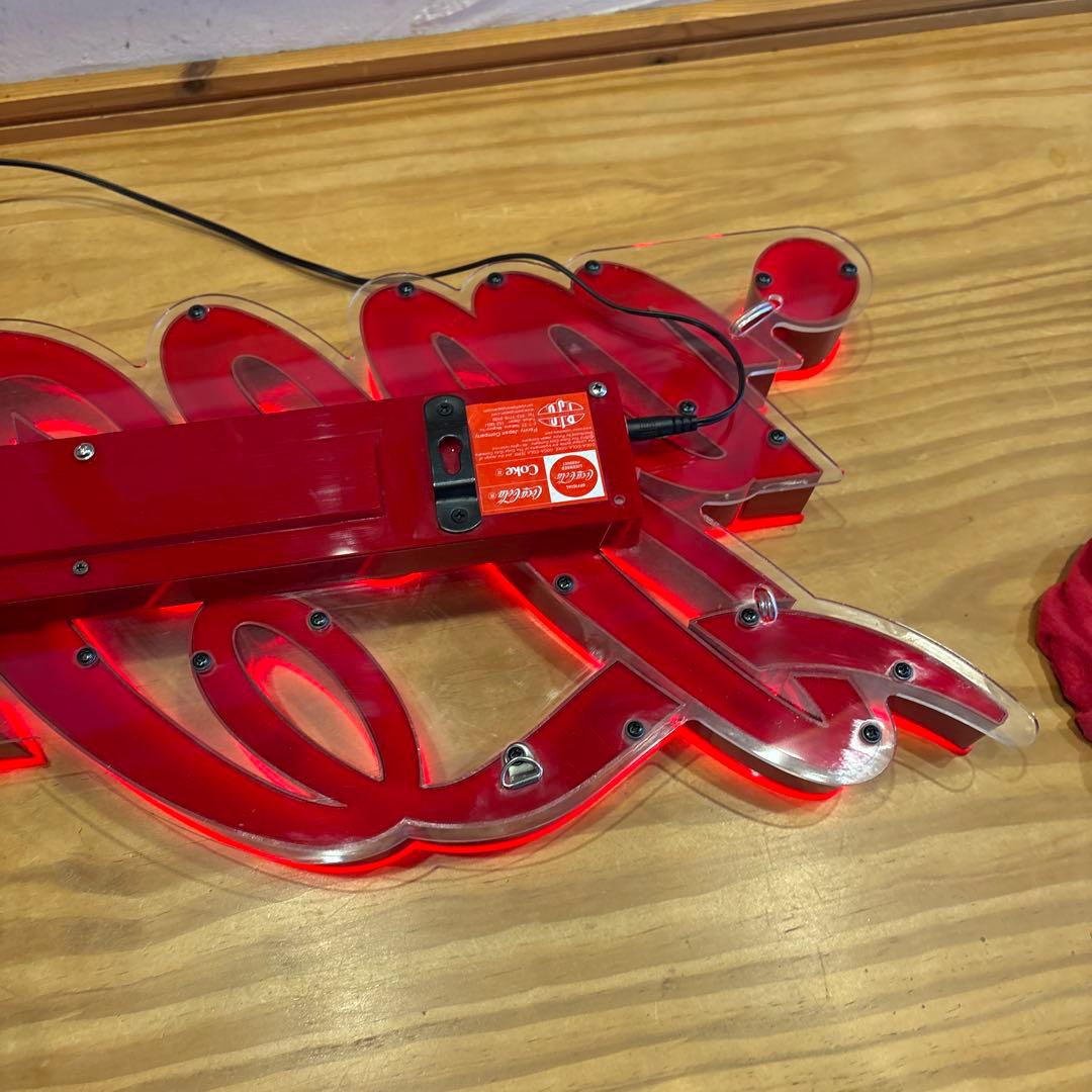 Coca-Cola ネオン看板 赤