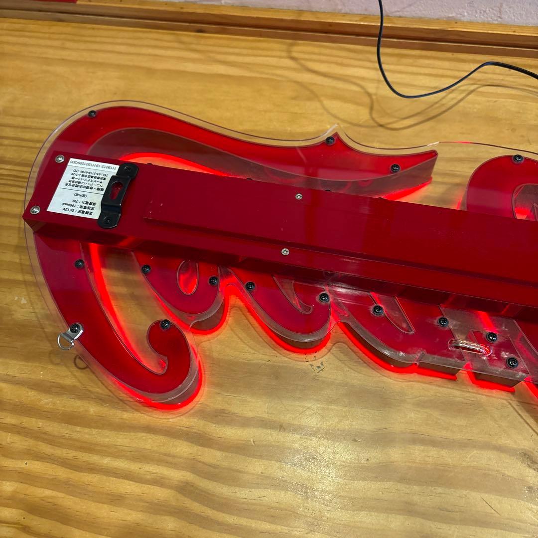 Coca-Cola ネオン看板 赤