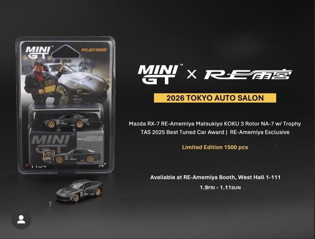 MINIGT RE雨宮 マツキヨ刻3ローターNA-7 未開封品