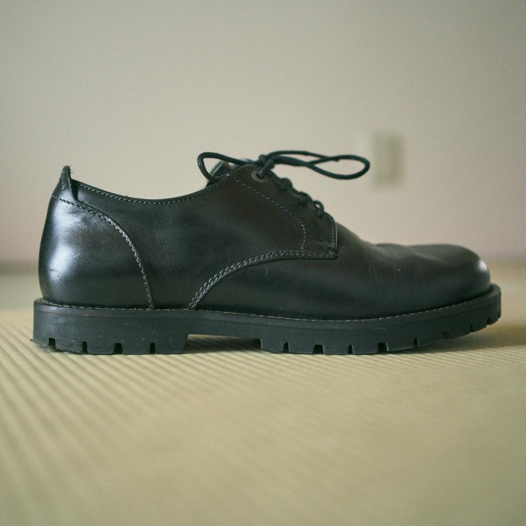 ビルケンシュトック 黒 レザー デッキシューズ