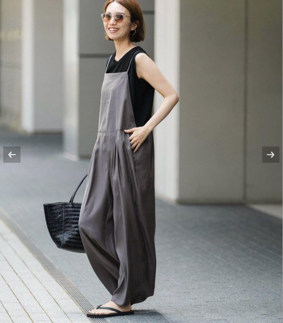 nico3キュプラツイルキャミサロペット　グレー36