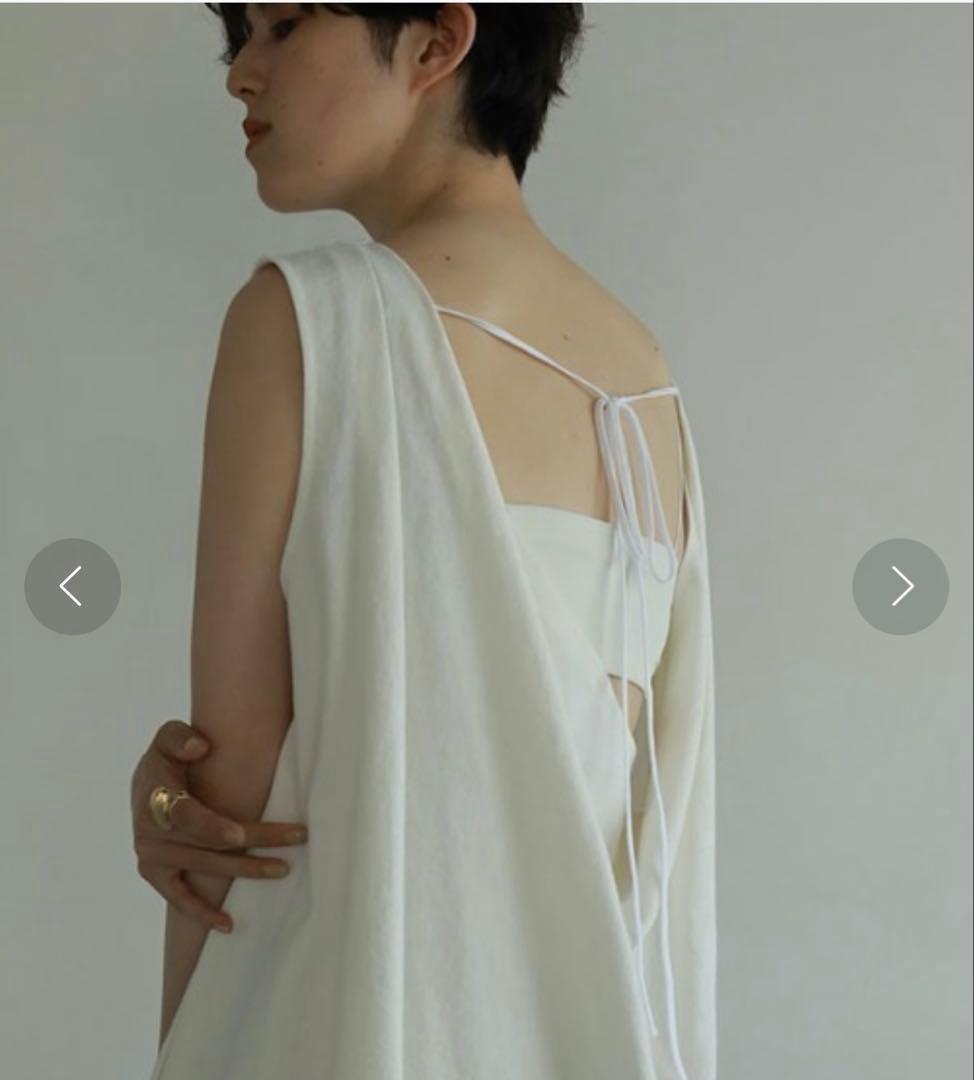 ETRE TOKYO バックドレープサロペット