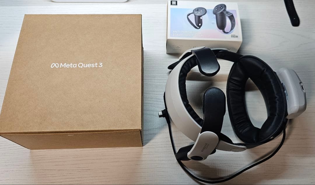  Quest 3 512GBバッテリー付きストラップフェイスクッション