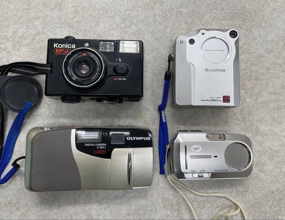 フィルムコンパクトカメラ レトロ デジカメ 4台ジャンクセット